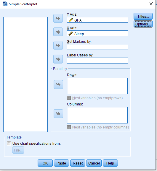Screenshot of SPSS document