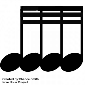 four thirty second notes